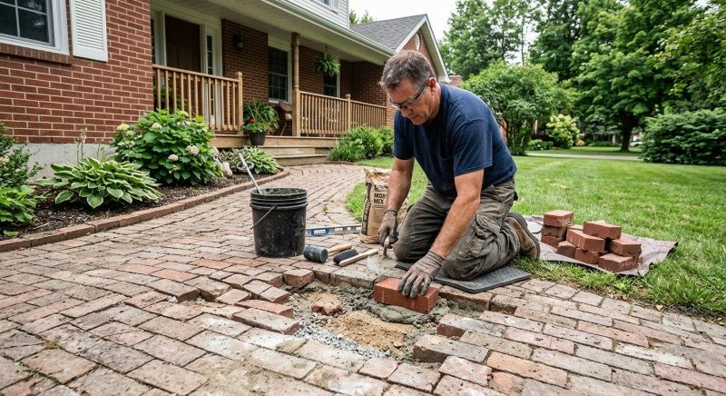 Brick Flatwork Repair in Deerfield Beach, FL