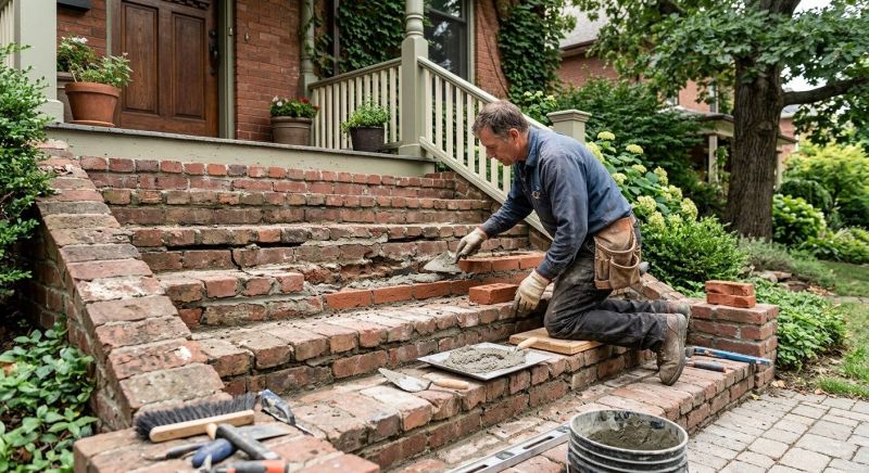 Brick Stairs Repair in Fort Lauderdale, FL