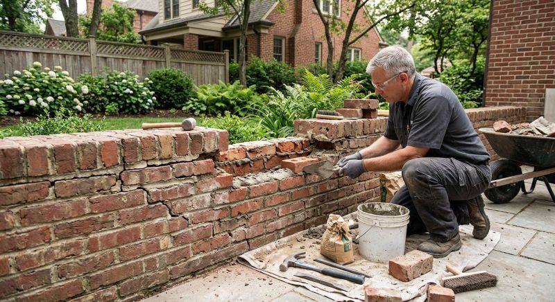 Brick Wall Repair in North Miami Beach, FL