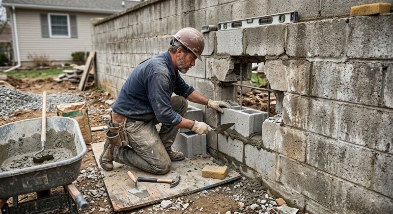 Cinder Block Wall Repair in Fort Lauderdale, FL