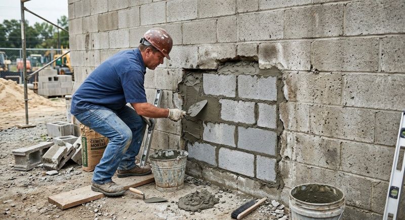 Cinder Block Wall Repair in Opa Locka, FL