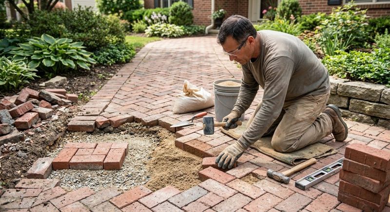 Entryway Brick Repair in Fort Lauderdale, FL