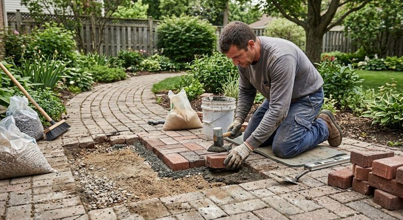Entryway Brick Repair in Fort Lauderdale, FL